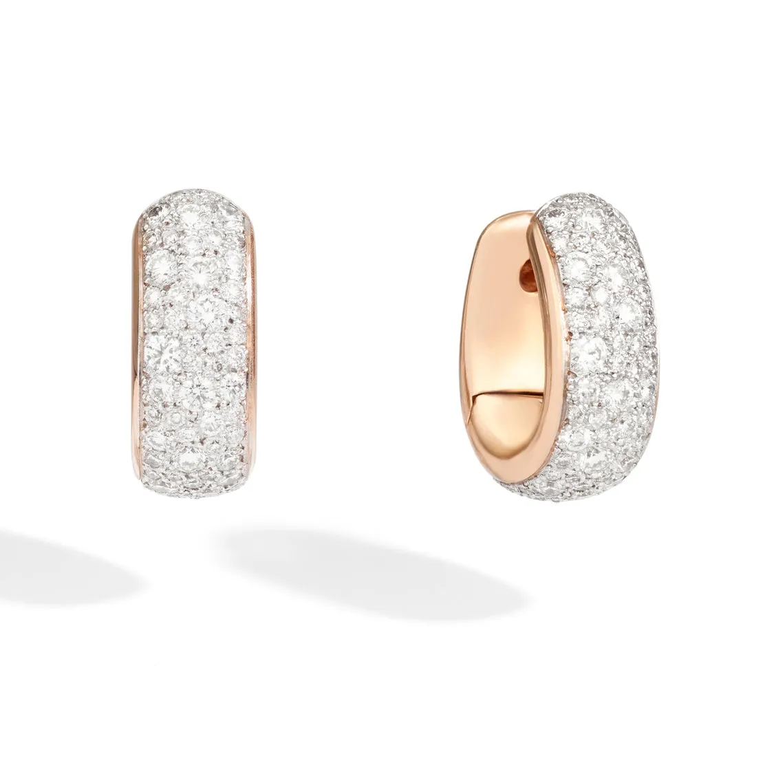 Pomellato - Iconica - Gold Earrings, 18K Rose Gold, Diamonds