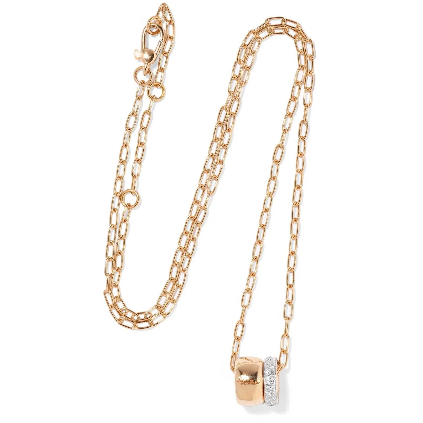 Pomellato - Iconica - Pendant 18K Rose Gold and Diamonds with Chain