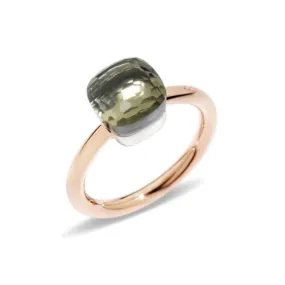 Pomellato - Nudo Petit - Ring with Prasiolite, 18k Rose and White Gold