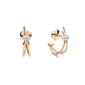 Pomellato - Together - Hoop Earrings with Diamonds, 18k Rose Gold