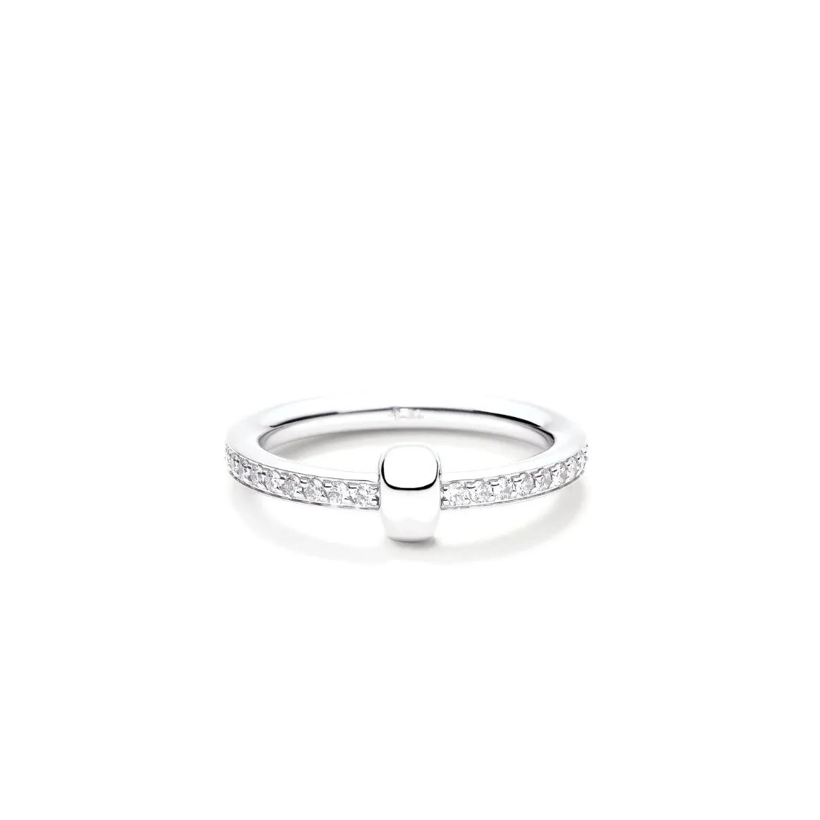 Pomellato - Together - Ring with Diamonds, 18k White Gold