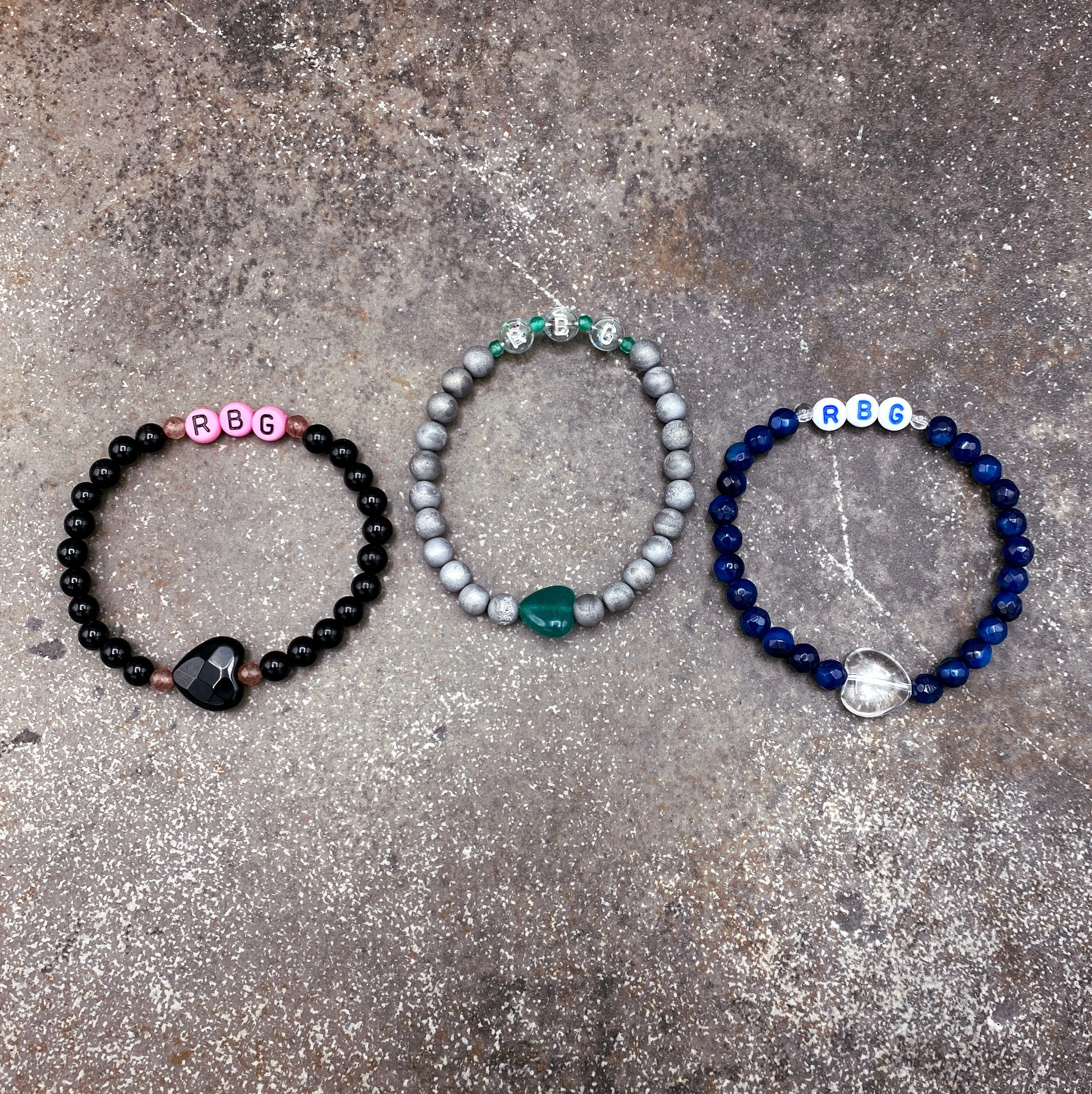 RBG Gemstone Stretch Bracelets