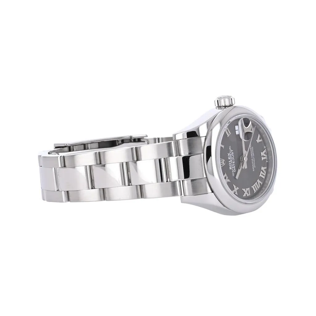 Rolex | 28mm Datejust, Gray Dial, Stainless Steel Oyster Bracelet - 279160