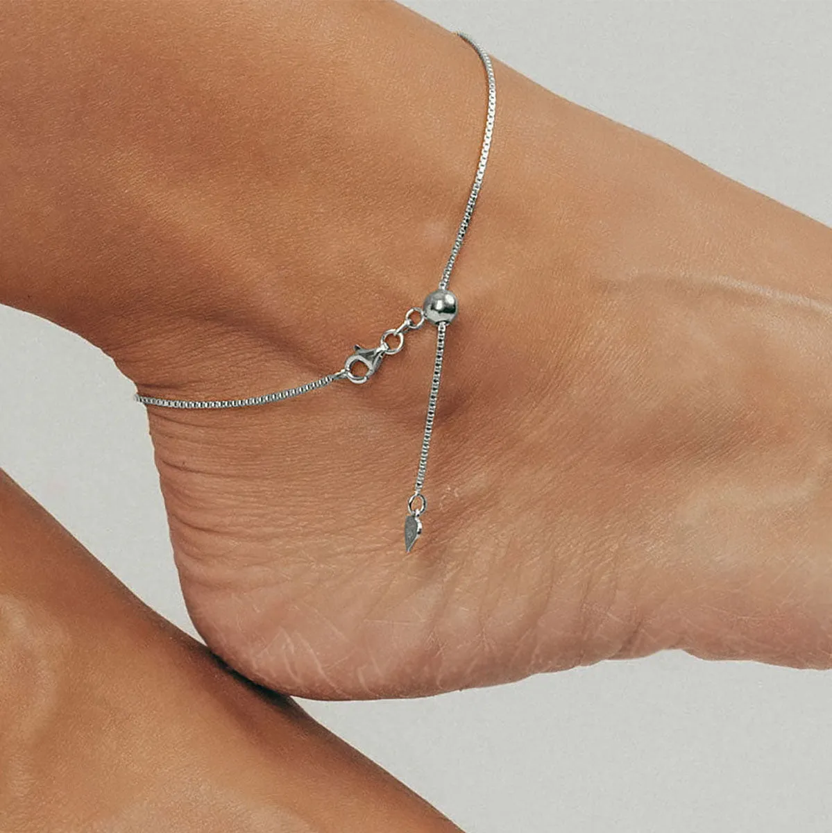 Roma Cross Charm Adjustable Anklet