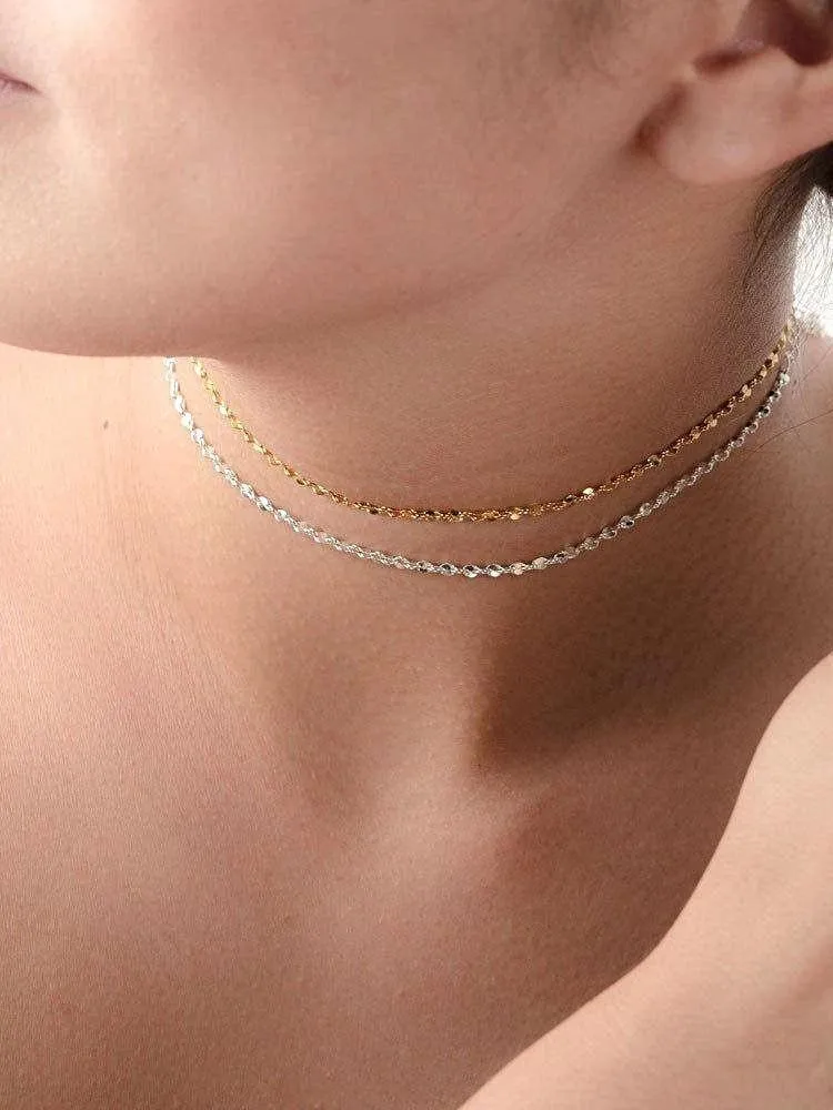 Silver Choker Necklace