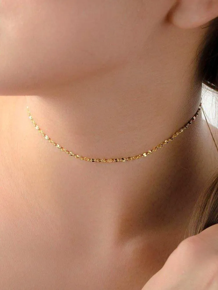 Silver Choker Necklace