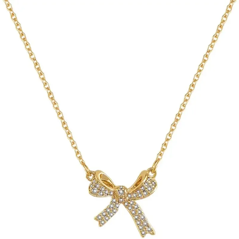 Sweet Bow Necklace (Bow Necklace) LIN13