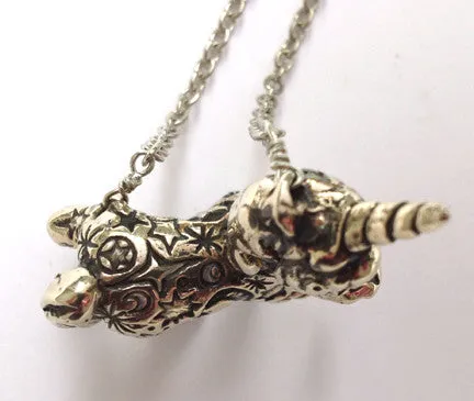 Tattooed Unicorn Necklace