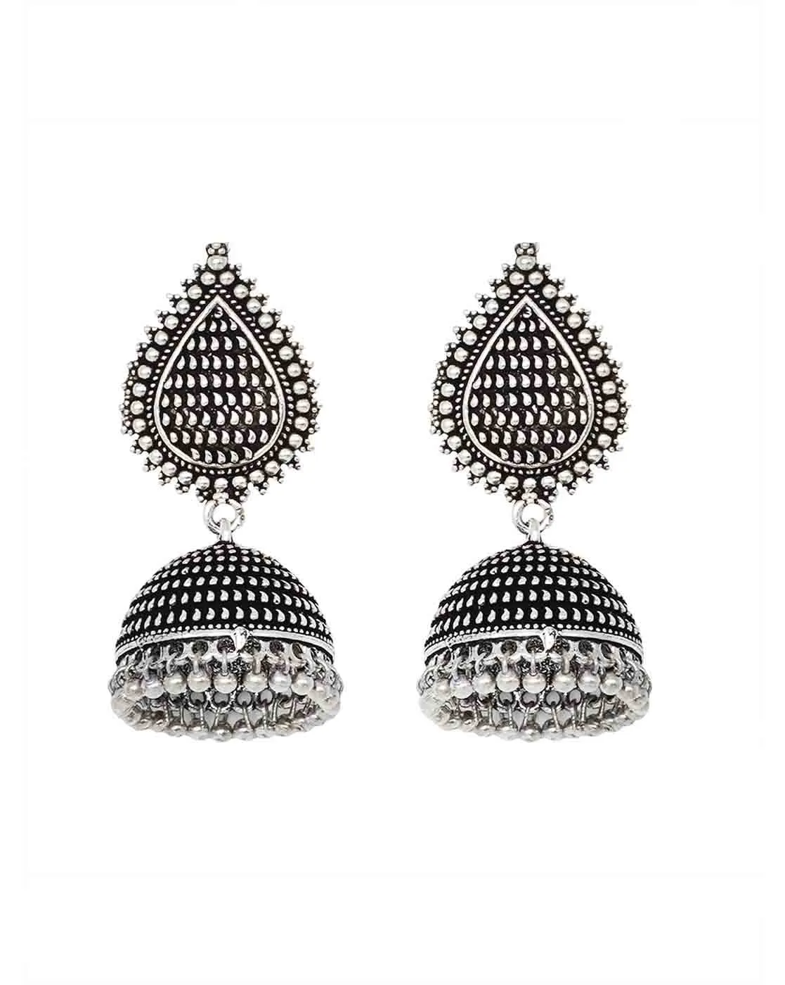 Teejh Tilaka Silver Oxidised Jewelry Gift Set