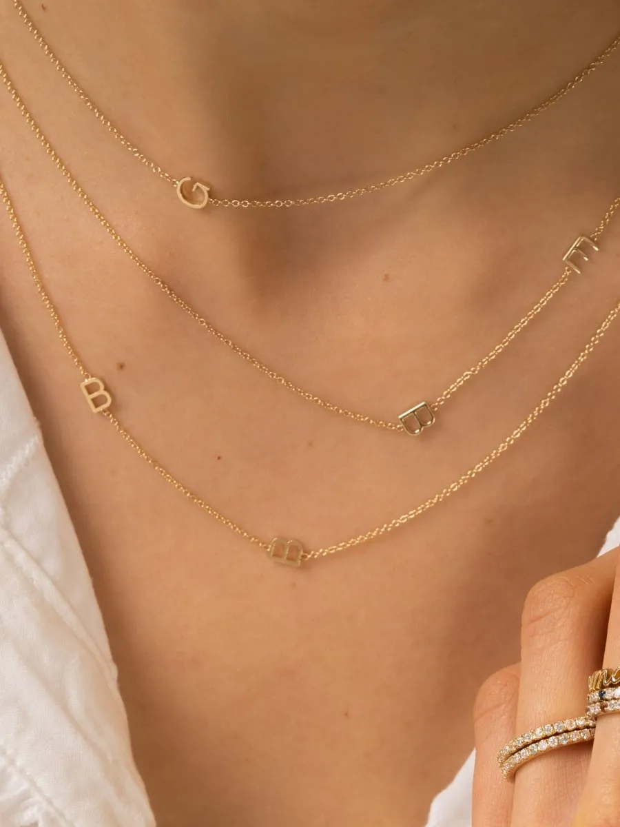 The Initial Necklace 14K - 2 Letters