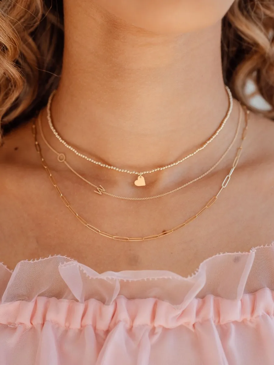 The Initial Necklace 14K - 2 Letters