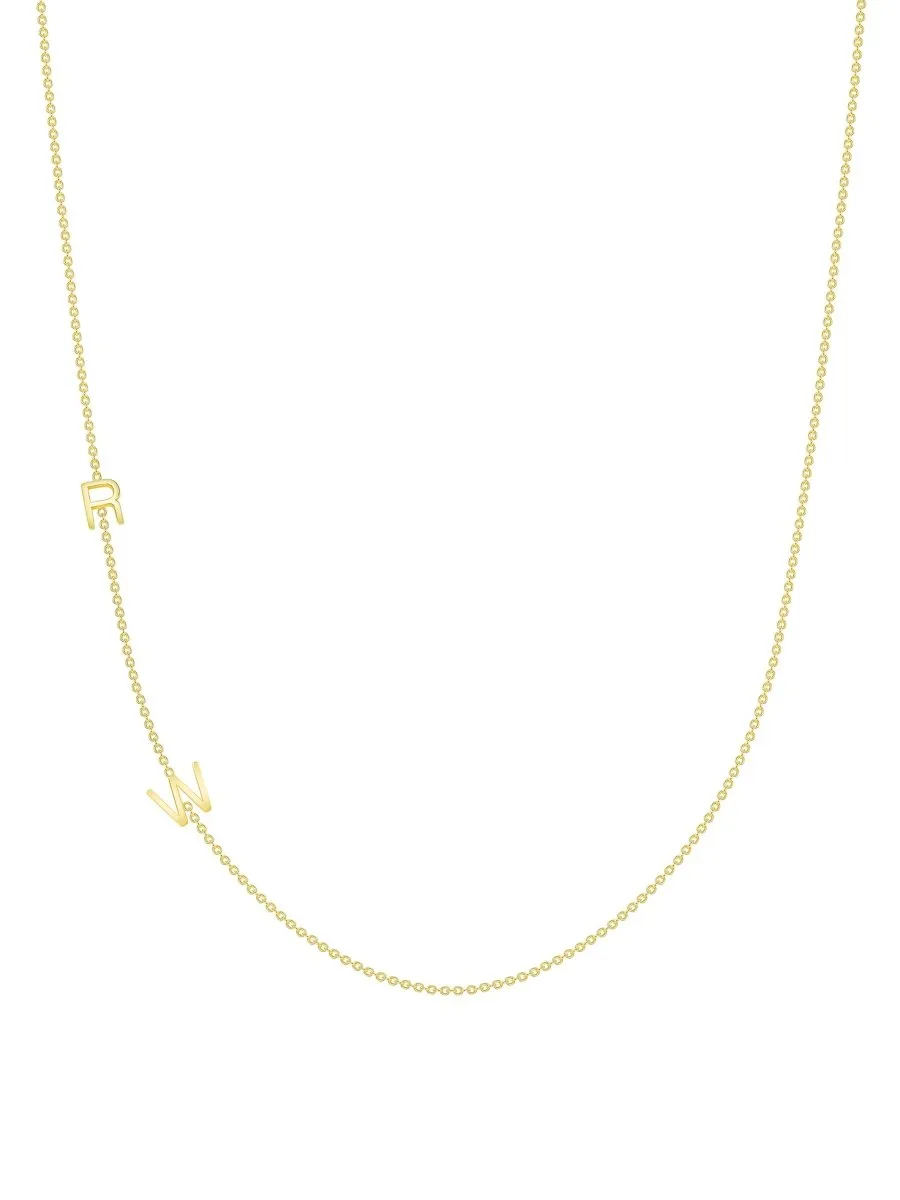 The Initial Necklace 14K - 2 Letters