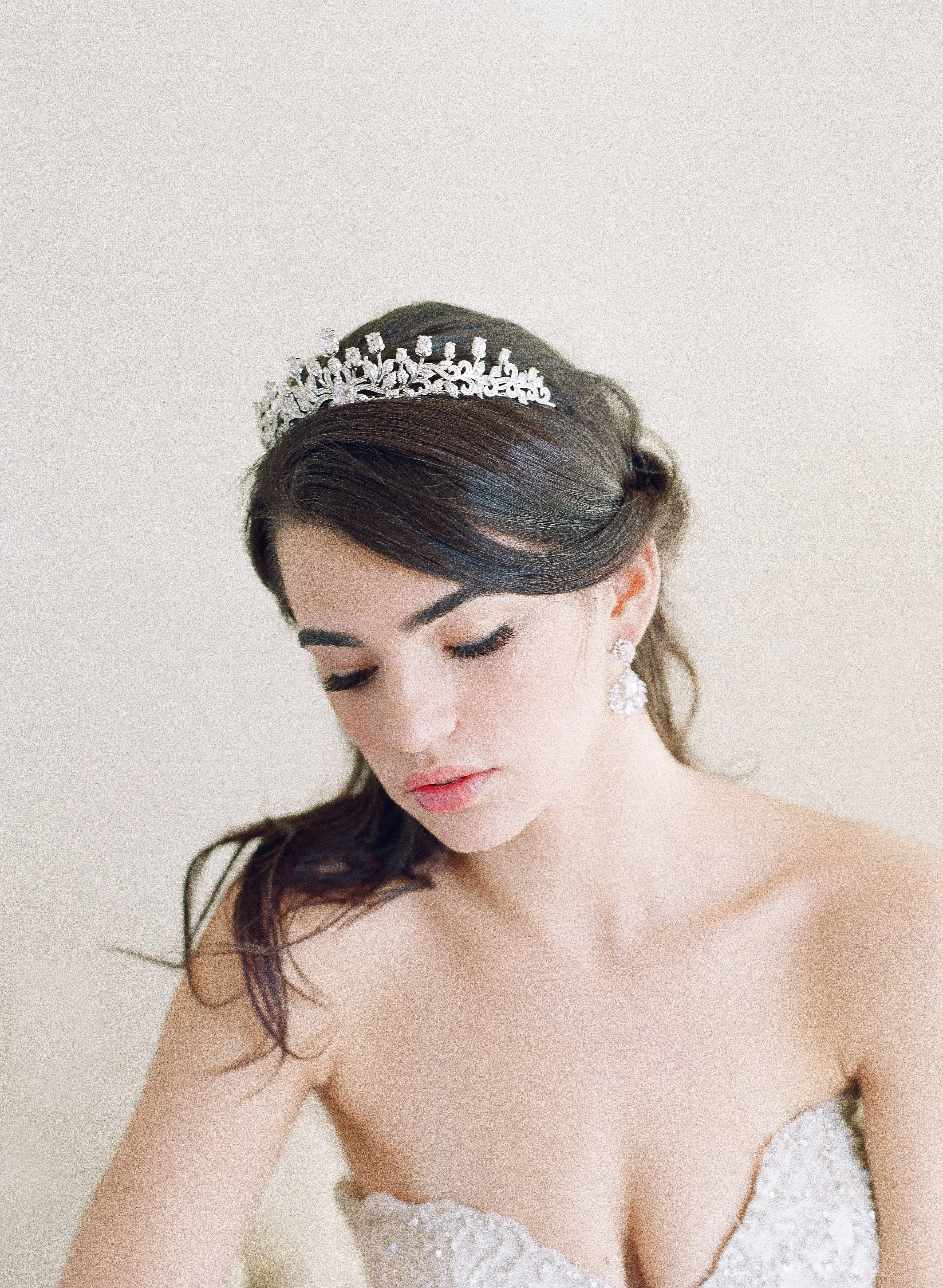 URSULA Bridal Tiara and Wedding Earrings