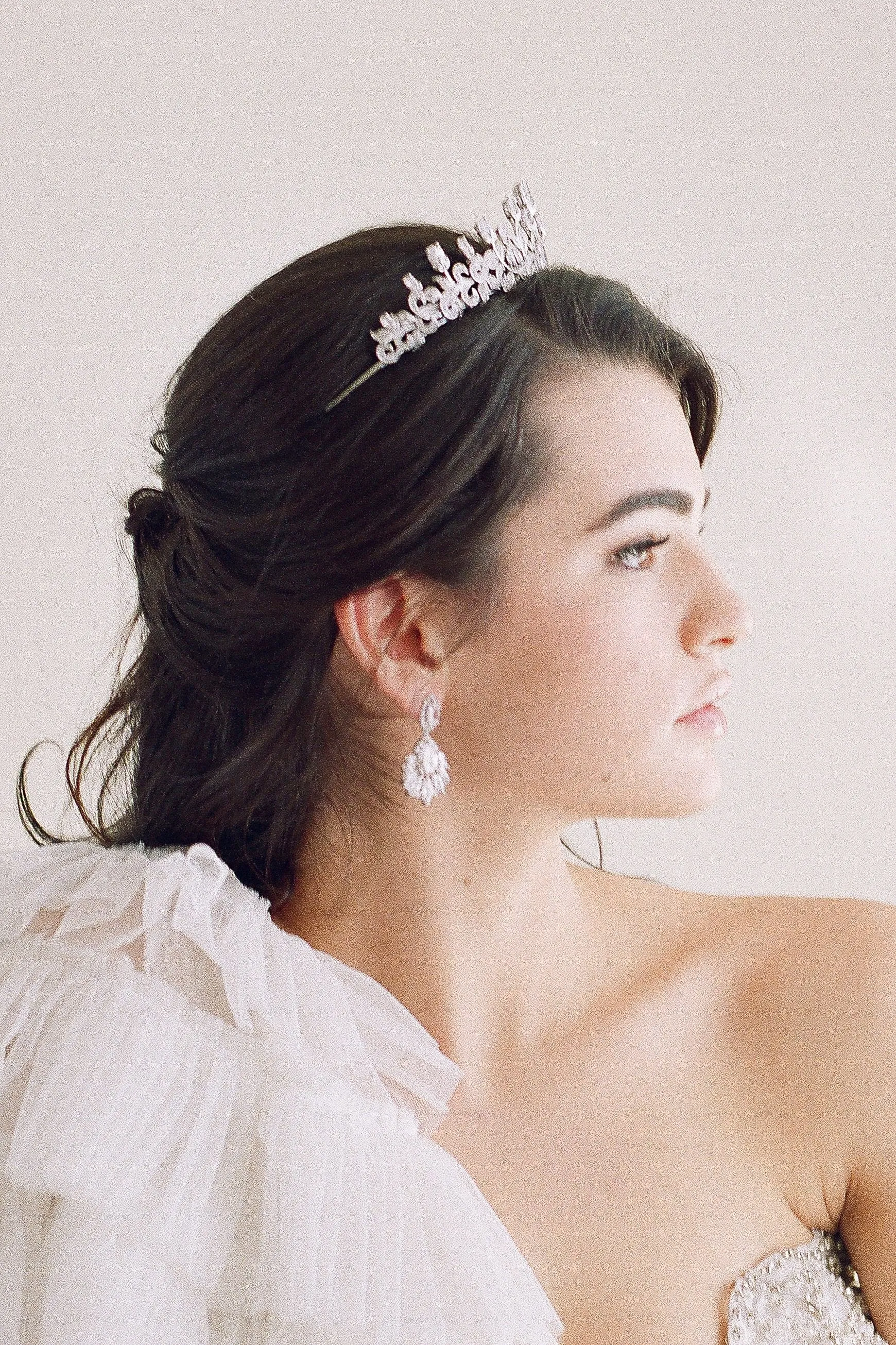 URSULA Bridal Tiara and Wedding Earrings