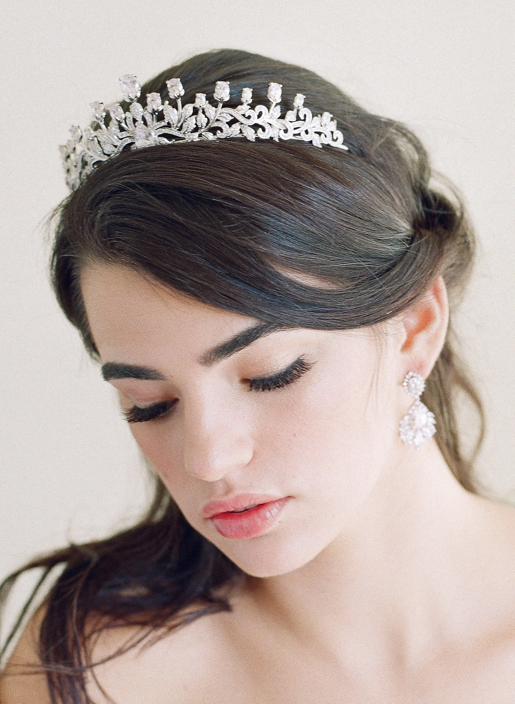 URSULA Bridal Tiara and Wedding Earrings