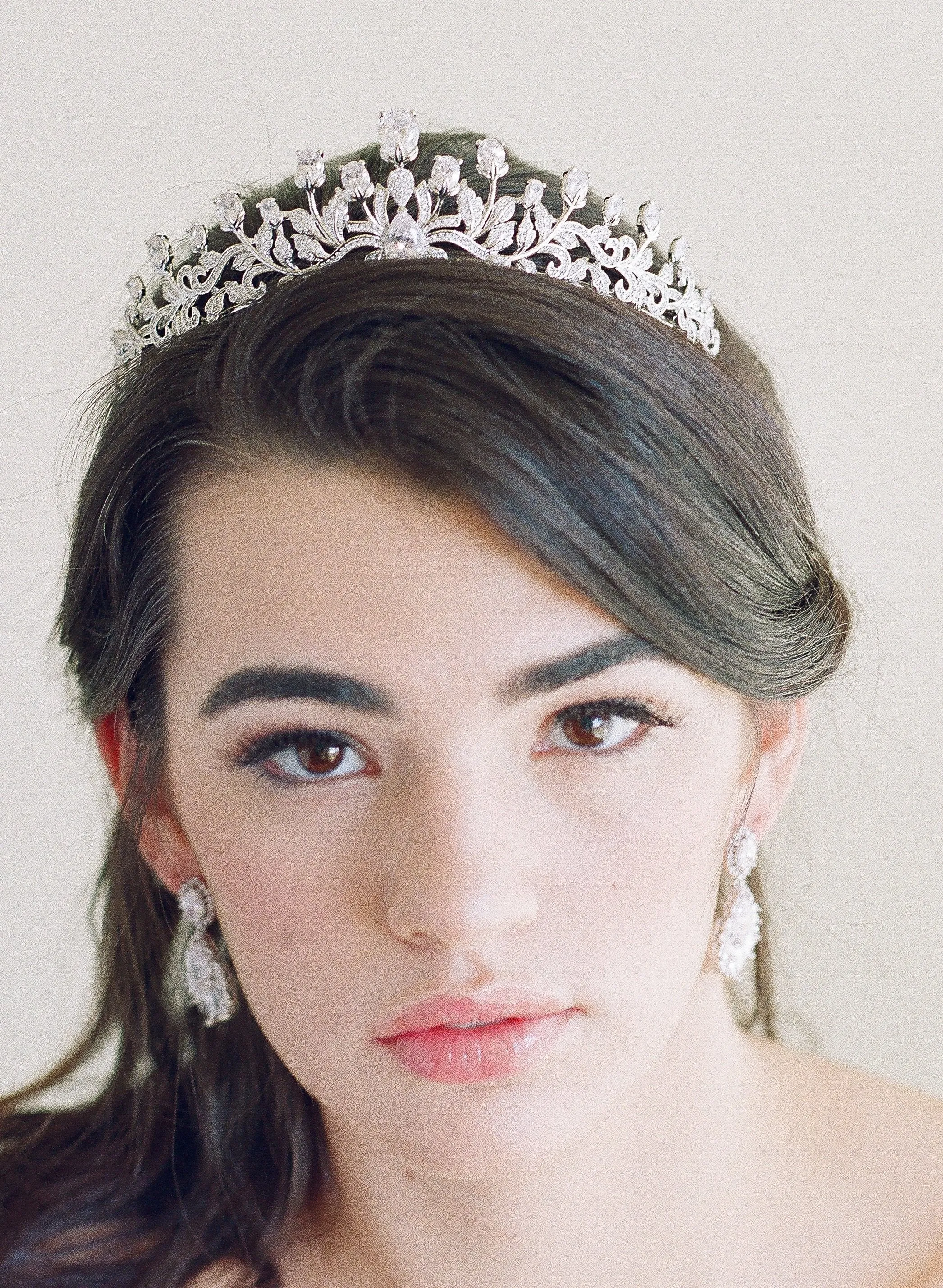 URSULA Bridal Tiara and Wedding Earrings