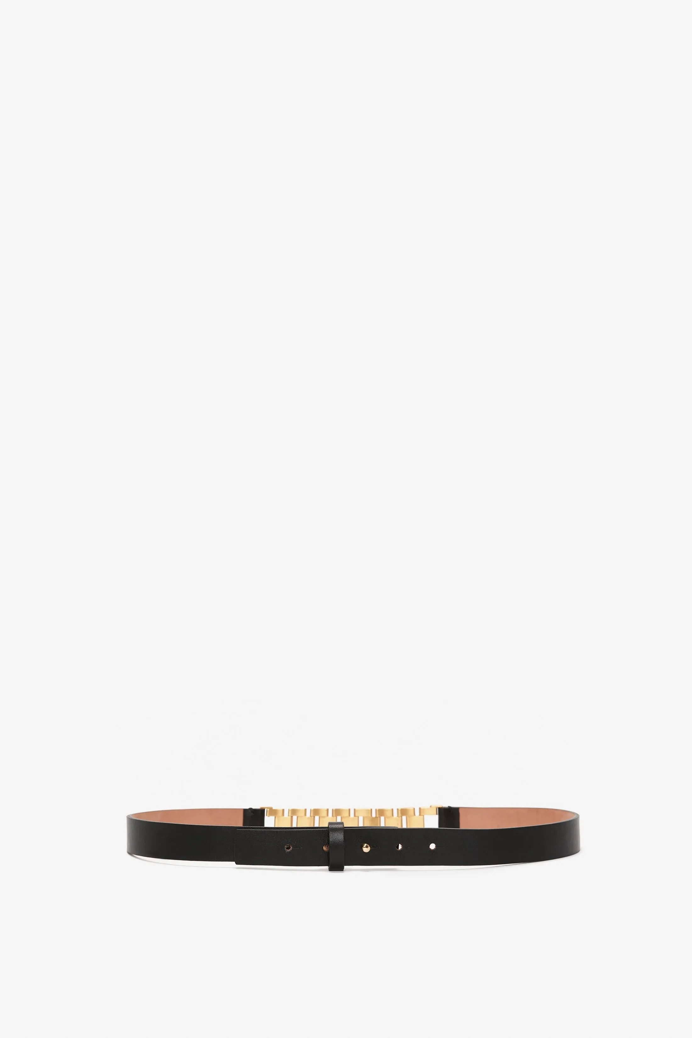 Watch Strap Detail Belt in Black