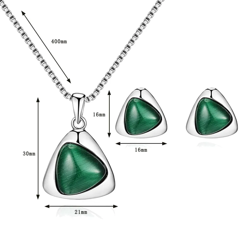 Women Faux Triangular Jewelry Set